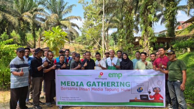 EMP Energi Gandewa Gelar Silatu rahmi dengan Rekan Rekan jurnalis Tapung Hulu