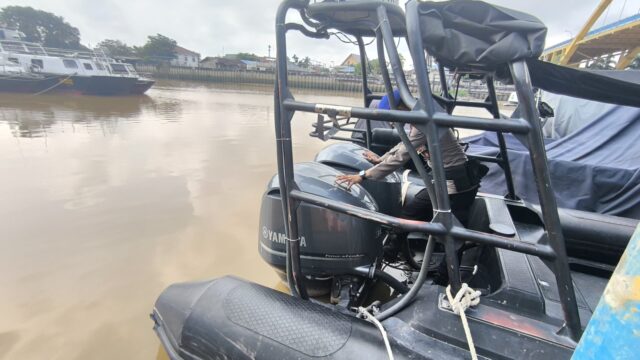 Ditpolairud OMP LK-2024 Melaksanakan Patroli Rutin di Perairan Sungai Siak