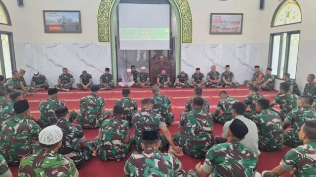 Korem 031/WB Gelar Doa Bersama Dalam Rangka Memperingati HUT ke-79 TNI.