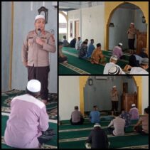 Sholat Jum'at Keliling, Kapolsek Minas Cooling System di Masjid Al Istiqomah Mandiangin