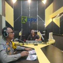 Melalui Saluran Radio RPK, Kasatlantas Polres Siak Sosialisasi Keselamatan Lalu Lintas Menjelang Pemilu dan Program Riau. adalah KITA (Kota Indah Tertib Aman).