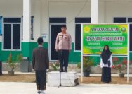 Pimpin Upacara Memperingati Hari Santri Nasional 2024 di Pondok Pesantren Hidayatul Qur'an, Ipda Khairul Ajak Ciptakan Situasi Aman dan Kondusif Jelang Pilkada