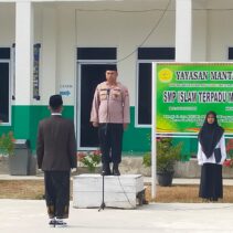 Pimpin Upacara Memperingati Hari Santri Nasional 2024 di Pondok Pesantren Hidayatul Qur'an, Ipda Khairul Ajak Ciptakan Situasi Aman dan Kondusif Jelang Pilkada