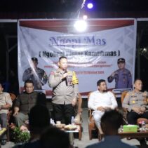 "Ngopi Mas" di Kampung Empan Pandan Kapolres Siak AKBP Asep Sujarwadi Imbau Masayarakat Jaga Kamtibamas Ciptakan Pilkada Aman,Sejuk dan Damai.