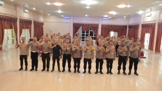 Polres Kuansing Gelar Pelatihan Pertolongan Pertama Gawat Darurat Untuk Dukung Pengamanan Pilkada Serentak 2024