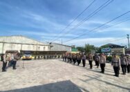 Pimpin Apel Gelar Pasukan Persiapan PAM TPS dan Pergeseran Logistik, Kapolsek Kandis Tekankan Netralitas Polri Pada Pilkada 2024