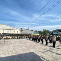 Pimpin Apel Gelar Pasukan Persiapan PAM TPS dan Pergeseran Logistik, Kapolsek Kandis Tekankan Netralitas Polri Pada Pilkada 2024