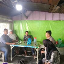 Polsek Minas Gelar Cooling System, Ajak Warga di Minas Jaya Dukung Pilkada Damai