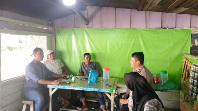 Polsek Minas Gelar Cooling System, Ajak Warga di Minas Jaya Dukung Pilkada Damai