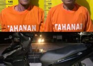 Kurang Dari 1 x 24 jam, BB Motor dan Dua Pelaku Curanmor Diamankan Polsek Minas di Pekanbaru 
