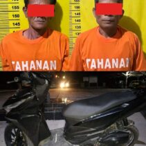 Kurang Dari 1 x 24 jam, BB Motor dan Dua Pelaku Curanmor Diamankan Polsek Minas di Pekanbaru 