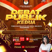 Lusa, Lima Paslon Walikota/Wakil Walikota Pekanbaru Ikuti Debat Publik Kedua