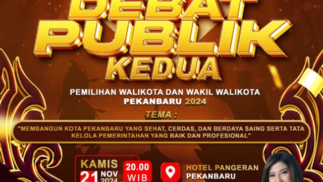 Lusa, Lima Paslon Walikota/Wakil Walikota Pekanbaru Ikuti Debat Publik Kedua