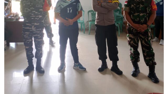 Kapolres Bersama Forkopimda Talaud Pantau Rapat Pleno PPK