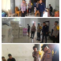 Kapolres Talaud Lewat, Kabag OPS Yakobus Melale Kawal Pergeseran Kotak Suara Ke Gudang Logistik KPU Talaud 