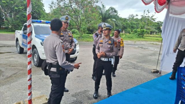 SAT LANTAS POLRES SIAK GENCAR PATROLI KAMSELTIBCAR LANTAS PASCA PENCOBLOSAN PILKADA SIAK.