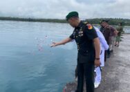 Peringati Hari Juang Kartika, Kodim 1312/Tld Laksanakan Upacara Tabur Bunga Di Dermaga Kecamatan Beo Kabupaten Kepulauan Talaud