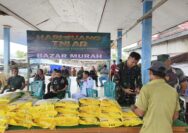 Kodim 1312/Tld Gelar Bazar Murah Peringati Hari Juang TNI AD Ke-79, Kecamatan Beo Kepulauan Talaud