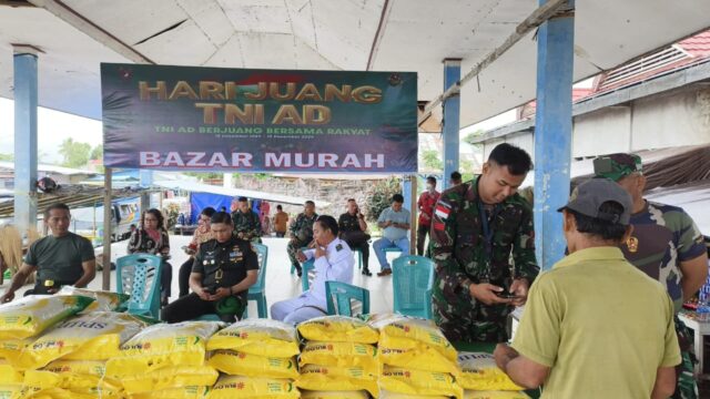 Kodim 1312/Tld Gelar Bazar Murah Peringati Hari Juang TNI AD Ke-79, Kecamatan Beo Kepulauan Talaud