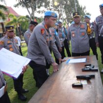 Polda Kepri Gelar Pemeriksaan Senpi, Guna Menujang ProfesionalIsme Serta Keamanan Dalam Pelaksanaan Tugas Kepolisian Di Wilayah Kepulauan Riau