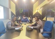 Sat Lantas Polres Siak Sosialisasi Himbauan Kamseltibcar Lantas Ops Lilin Lancang Kuning 2024