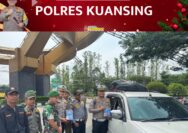 Sat Lantas Polres Kuansing Sosialisasikan Ops Lilin Lancang Kuning 2024 Melalui Penyebaran Brosur