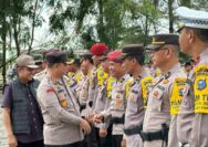 Kapolres Pimpin Apel Pelepasan BKO Personil Polda Riau PAM Pilkada 2024, Kabupaten Siak.