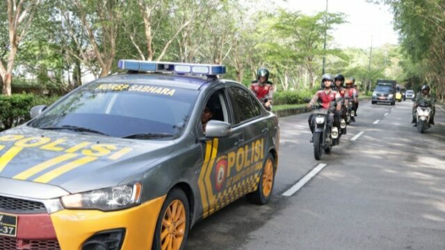 Ciptakan Situasi Aman dan Kondusif,Satgas Preventif OMP Polres Siak Lakukan Patroli Imbau Warga Jaga Kondusifitas Keamanan Pasca Pencoblosan