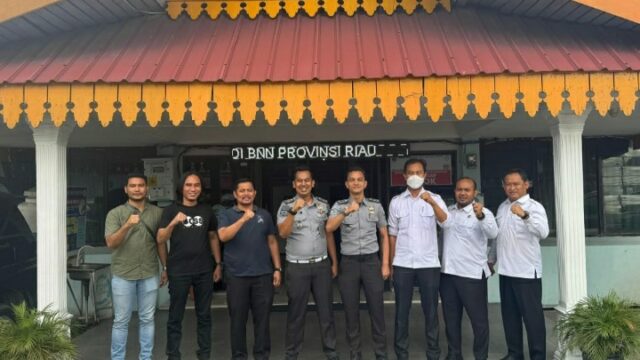Terus bersinergi, Lapas Narkotika Rumbai Kuatkan Koordinasi Dengan BNN Provinsi Riau
