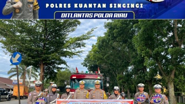 Satlantas Polres Kuansing Sosialisasikan Program “Bung Selamat” Untuk Keselamatan Berkendara