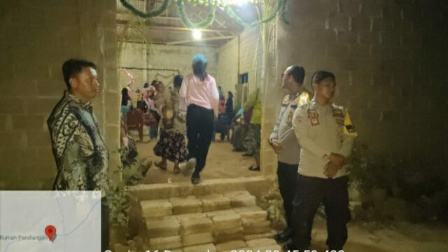 Polsek Pangean Amankan Perayaan Ibadah Natal 2024 di Gereja GBIS Desa Sunfai Langsat