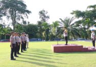 Polres Kuansing Gelar Upacara Kenaikan Pangkat Personil Periode 1 Januari 2025, Wakapolres Sandang AKBP