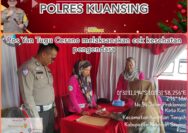 Polres Kuansing Laksanakan Pengecekan Kesehatan Pengendara Dalam Rangka Operasi Lilin LK 2024