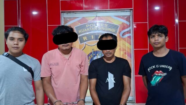 Sat Res Narkoba Polres Kuansing Tangkap Dua Pemakai Shabu di Desa Muaro Langsat