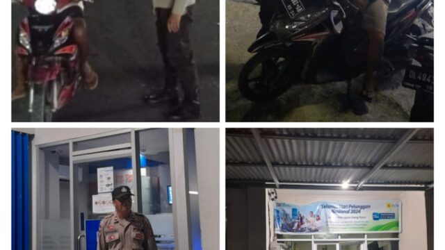 Kapolsek Beo IPTU Peter Nender Gelar Patroli (KRYD) Melibatkan Beberapa Personel Cipkon Malam Minggu
