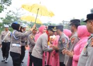 Farewell Parade Iringi Acara Pisah Sambut Kapolres Kuantan Singingi