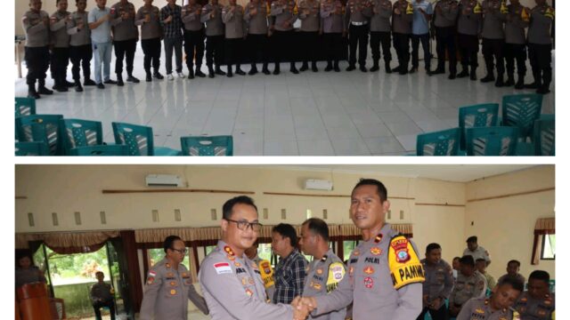 Kapolres AKBP Arie Sulistyo Nugroho, SIK, MH. Pimpin Sosialisasi DIPA 2025 Sekaligus Penandatanganan Pakta Integritas 2025 Di Aula Polres Kepulauan Talaud