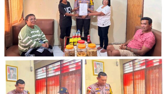 Antisipasi Pertikaian Antar Warga Kapolsek Kabaruan IPDA Andika Amisi Laksanakan Restorative Justice Penyelesaian Kasus Pencemaran Nama Baik