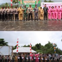 Wujudkan Ketahanan Pangan Nasional,Kapolres Talaud Bersama Forkopimda Tanam Jagung Di Desa Abela Dan Desa Tarun Selatan