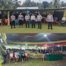 Polsek Wilayah Nanusa Laksanakan Pengamanan Acara Adat Manduru'u Ton'na Di Tiga Desa