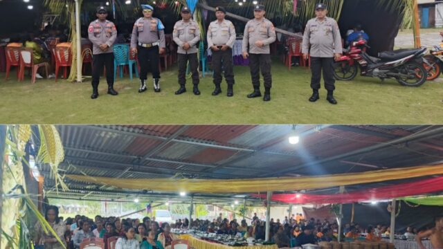 Polsek Wilayah Nanusa Laksanakan Pengamanan Acara Adat Manduru'u Ton'na Di Tiga Desa
