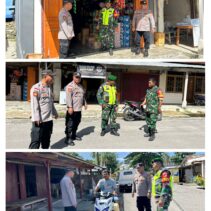 Kapolsek Kabaruan IPDA Andika Amisi Bersama Personel Dan TNI Gelar Patroli Cega Ganguan Kamtibmas Diwilayah Hukumnya