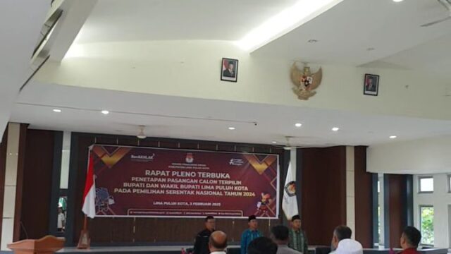 KPU Limapuluh Kota Tetapkan Safni-Ahlul Badrito Resha Pemenang Pilkada Limapuluh Kota 2024