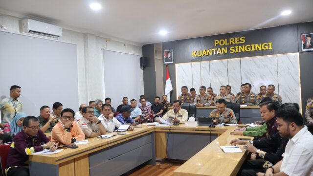 Polres Kuansing Gelar Rakor Persiapan Program Ketahanan Pangan dan Makan Bergizi Gratis