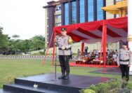 Polda Riau Mengadakan Apel Gelar Pasukan Operasi Keselamatan Lancang Kuning 2025 Di Mapolda Riau