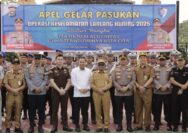 Polre Siak Mengadakan Apel Gelar Pasukan Operasi Keselamatan Lancang Kuning 2025 di Mapolres Siak