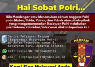 Ketum Agus Flores Akan Awasi Pelayanan Propam Polri Terkait Respon Cepat