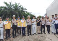 Jelang Operasi Ketuoat DIRLANTAS POLDA Rau CEK Jalan Lintas Timur Bersama Instansi Terkai