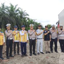 Jelang Operasi Ketuoat DIRLANTAS POLDA Rau CEK Jalan Lintas Timur Bersama Instansi Terkai