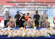Polda Riau Ungkap Narkoba Jaringan Internasional 